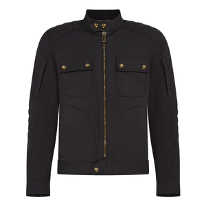 Belstaff Roberts Men's Tech Cotton Canvas Jacket - Black - Salt Flats Clothing
