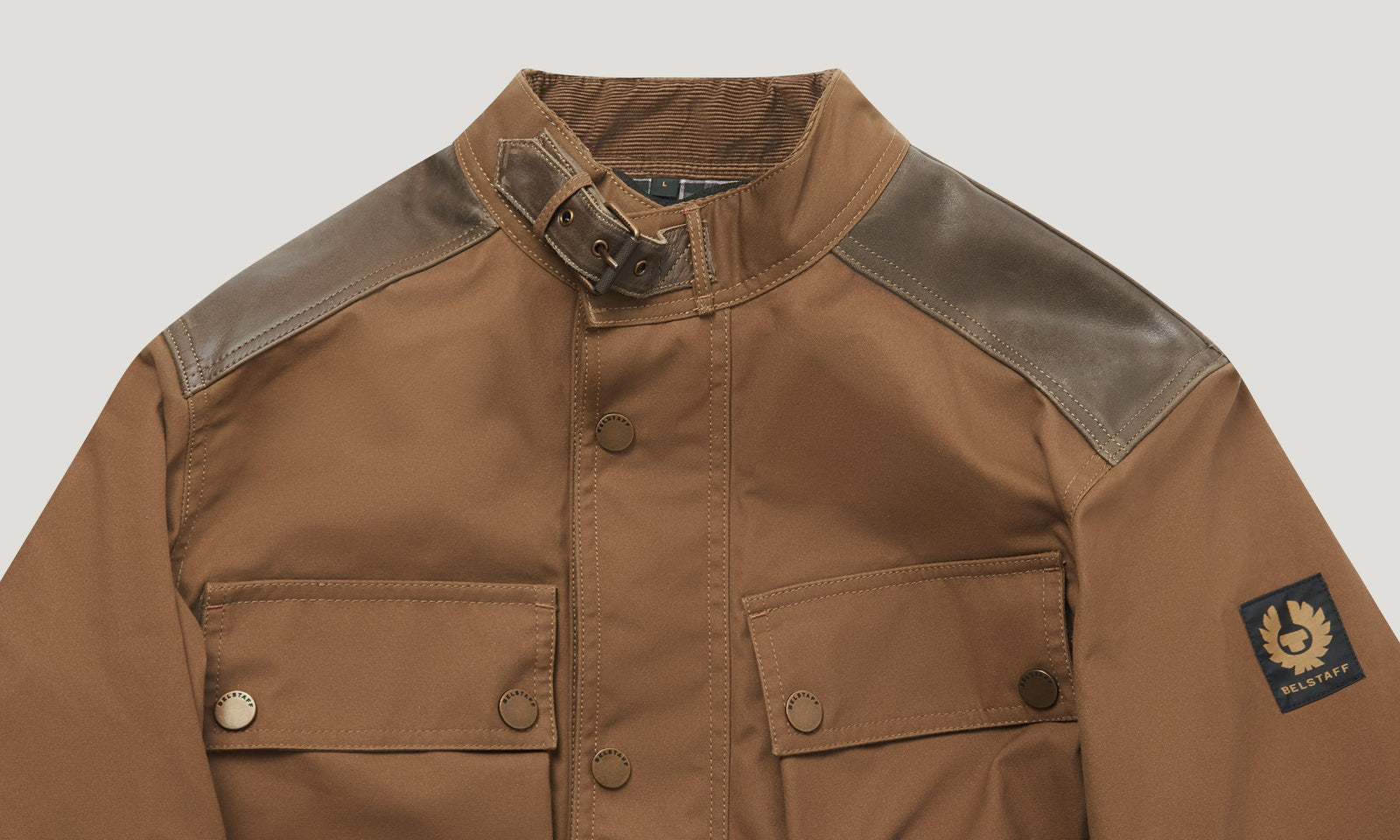 Belstaff Trackmaster Herren Ultracore 8oz Trockenwachsjacke - Sand