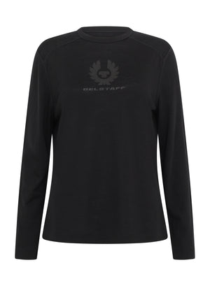 Belstaff Long Sleeve Ladies Merino Base Layer - Black - Salt Flats Clothing