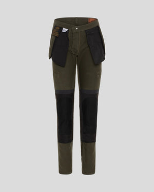 Rokker Cargo Slim Men's Motorcycle Trousers - Olive - Salt Flats Clothing