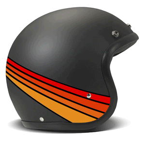 DMD Jet Retro Helmet R22-06 - Fuoco - Salt Flats Clothing