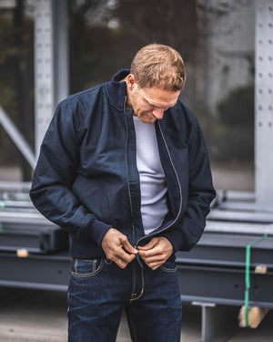 Pike Brothers 1942 Deck Zip Jacket - Dark Blue