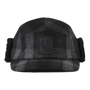 Belstaff Trail Check Wool Hat - Multi Grey - Salt Flats Clothing