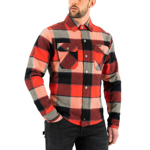 Rokker Boulder Rider Shirt - Red/Black/White - Salt Flats Clothing