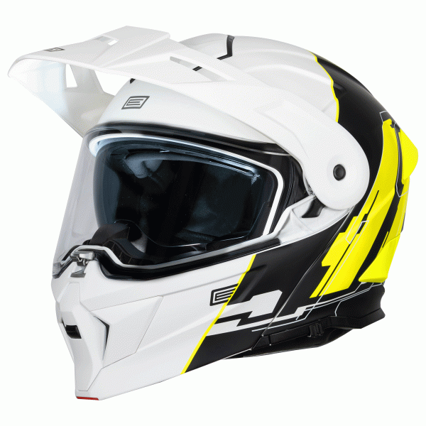 Origine Adventure 22.06 Full Face Flip Helmet - Cyborg Yellow White - Salt Flats Clothing