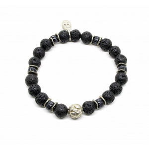 Black Pearl Creations Tiki Lava Stone Bracelet