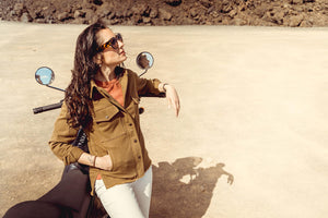 Wildust Sisters Armalith Moto Riding Shirt - Khaki - Salt Flats Clothing