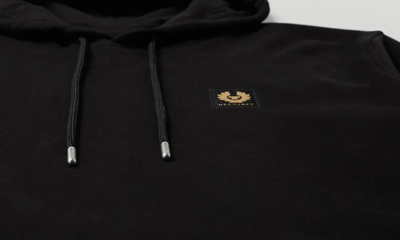 Belstaff Men's Hoodie - Black - Salt Flats Clothing