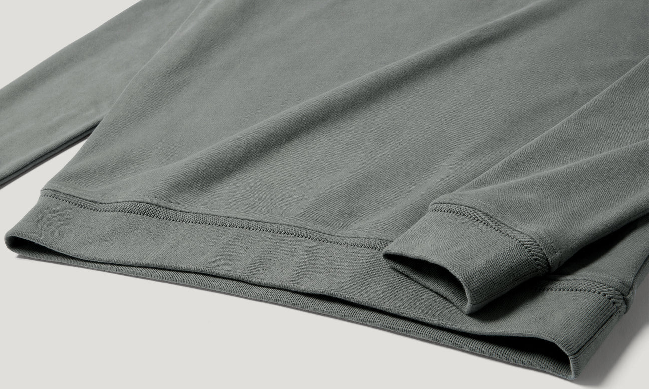 Belstaff Men's Quarter Zip Sweatshirt - Atlantic Grey - Salt Flats Clothing