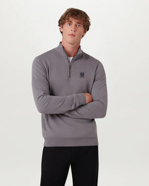 Belstaff Quarter Zip - Tornado Grey - Salt Flats Clothing