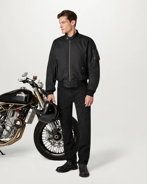 Belstaff Brecon Bomber Men's Ultracore 8oz Jacket - Black - Salt Flats Clothing