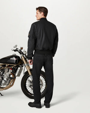 Belstaff Brecon Bomber Men's Ultracore 8oz Jacket - Black - Salt Flats Clothing