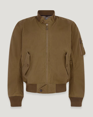 Belstaff Brecon Bomber Men's Ultracore 8oz Jacket - Olive - Salt Flats Clothing