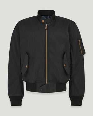 Belstaff Brecon Bomber Men's Ultracore 8oz Jacket - Black - Salt Flats Clothing