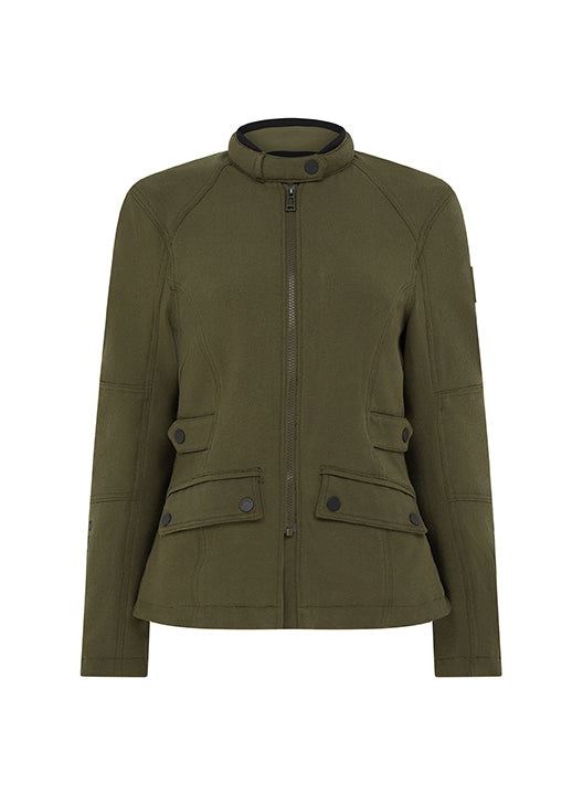 Belstaff Trent Ladies textile Motorcycle Jacket - Olive - Salt Flats Clothing