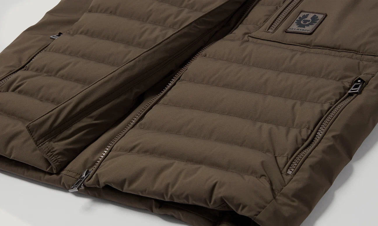 Belstaff Chassis Gilet - Army Olive - Salt Flats Clothing