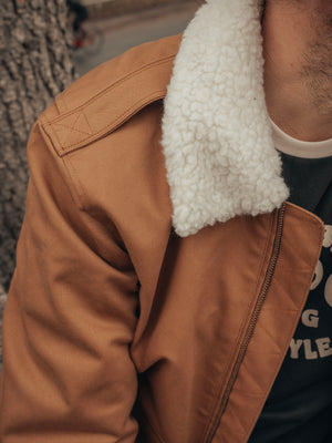 Age of Glory Men's Cockpit Textile Jacket - Caramel - Salt Flats Clothing