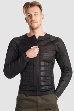 Pando Moto Commando UH Men's Protetive Under Shirt - Black - Salt Flats Clothing