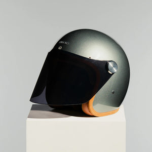 Hedon Epicurist 2.0 ECE 06 Open Face Motorcycle Helmet - Glass Ash - Salt Flats Clothing