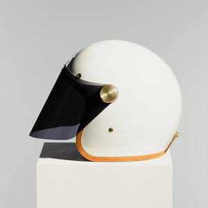 Hedon Epicurist 2.0 ECE 06 Open Face Motorcycle Helmet - Knight White - Salt Flats Clothing