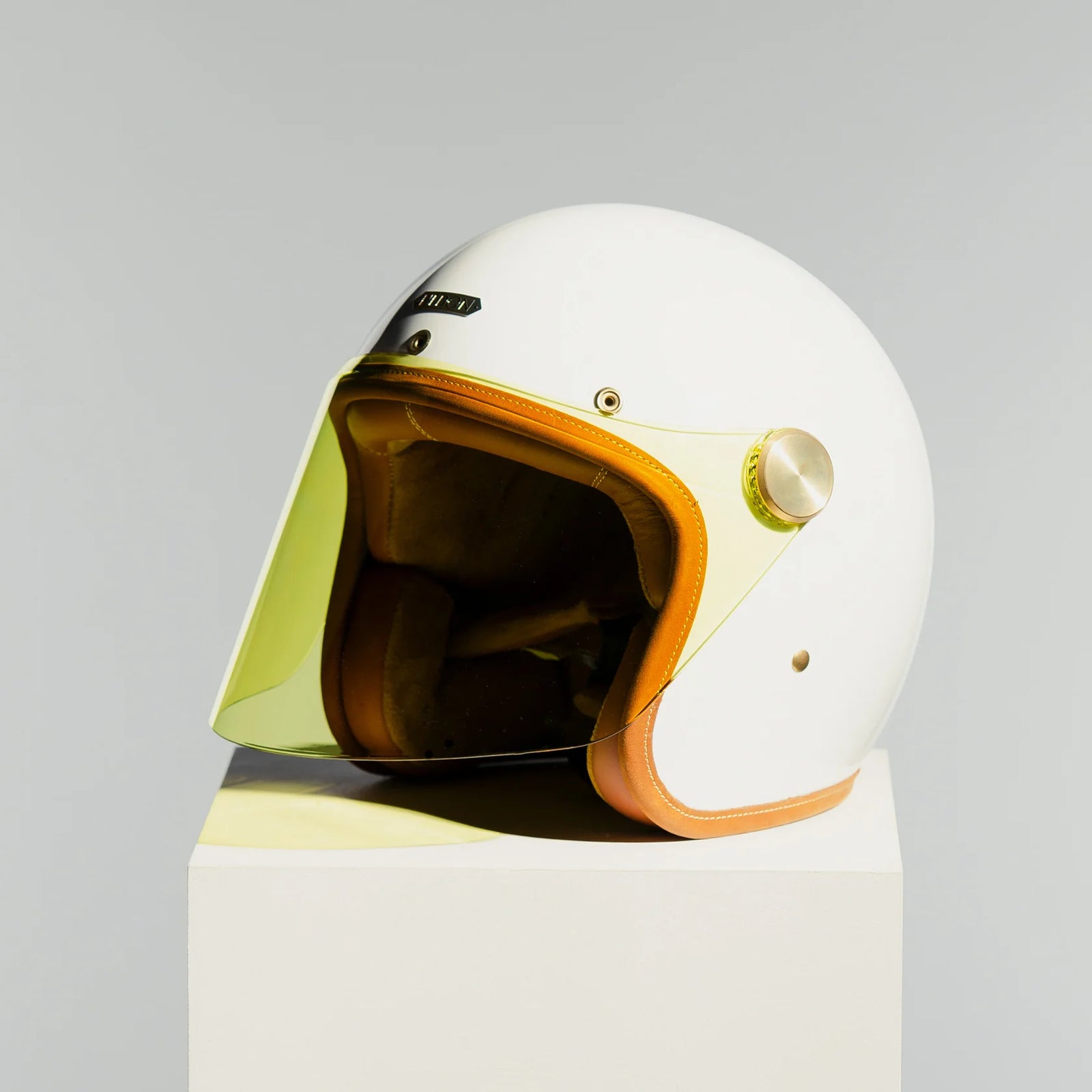 Hedon Epicurist 2.0 ECE 06 Open Face Motorcycle Helmet - Knight White - Salt Flats Clothing