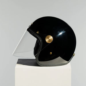 Hedon Epicurist 2.0 ECE 06 Open Face Motorcycle Helmet - Signature Black - Salt Flats Clothing