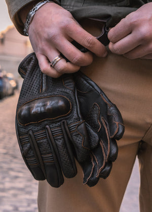 ByCity Amsterdam Men's Gloves Dark Brown - Salt Flats Clothing