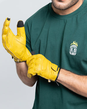 ByCity Pilot II Men's Gloves - Yellow - Salt Flats Clothing