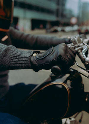 Hedon Crafted Hands CE Motorcycle Gloves - Black - Salt Flats Clothing