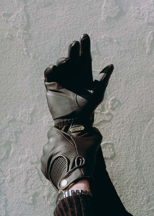Hedon Crafted Hands CE Motorcycle Gloves - Black - Salt Flats Clothing