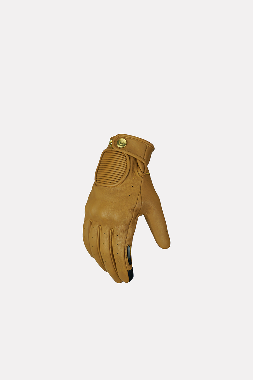 Hedon Crafted Hands CE Motorcycle Gloves - Sand - Salt Flats Clothing