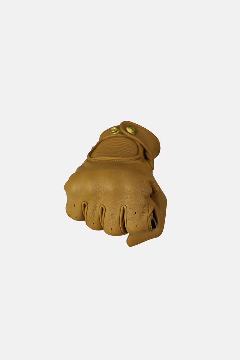 Hedon Crafted Hands CE Motorcycle Gloves - Sand - Salt Flats Clothing