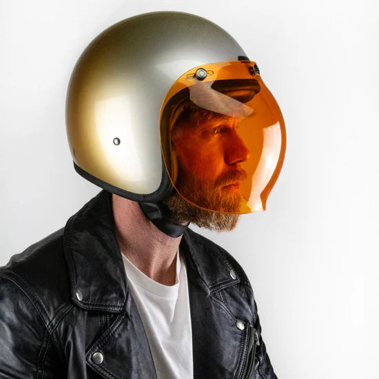 Hedon Hedonist ECE 06 Open Face Motorcycle Helmet - Interstellar - Salt Flats Clothing