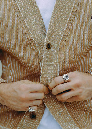 Hedon Knit Cardigan - Sand - Salt Flats Clothing