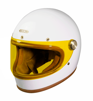 Hedon Heroine Racer 2.0 ECE 22.06 Full Face Motorcycle Helmet - Knight White - Salt Flats Clothing