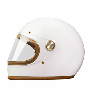 Hedon Heroine Racer 2.0 ECE 22.06 Full Face Motorcycle Helmet - Knight White - Salt Flats Clothing