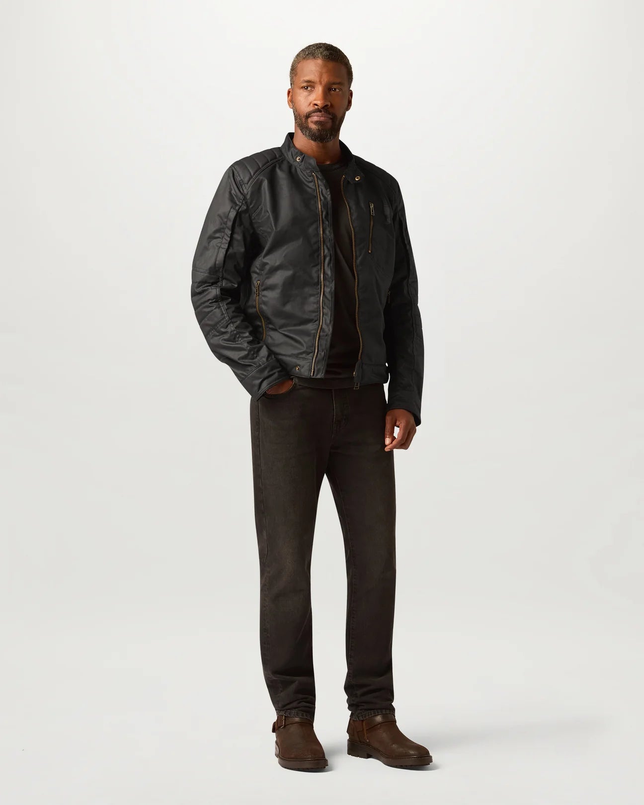 Belstaff Humber Ultracore Waxed Cotton Men's Jacket - Black - Salt Flats Clothing