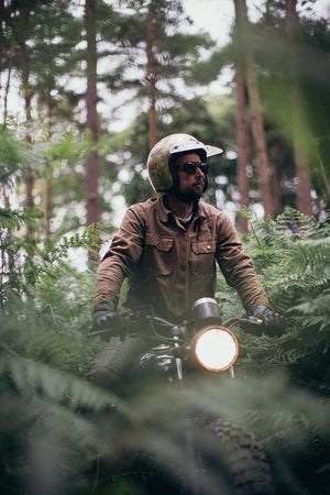 Hedon Motocross Peak - White - Salt Flats Clothing