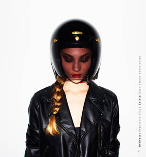 Hedon Hedonist ECE 06 Open Face Motorcycle Helmet - Signature Black - Salt Flats Clothing