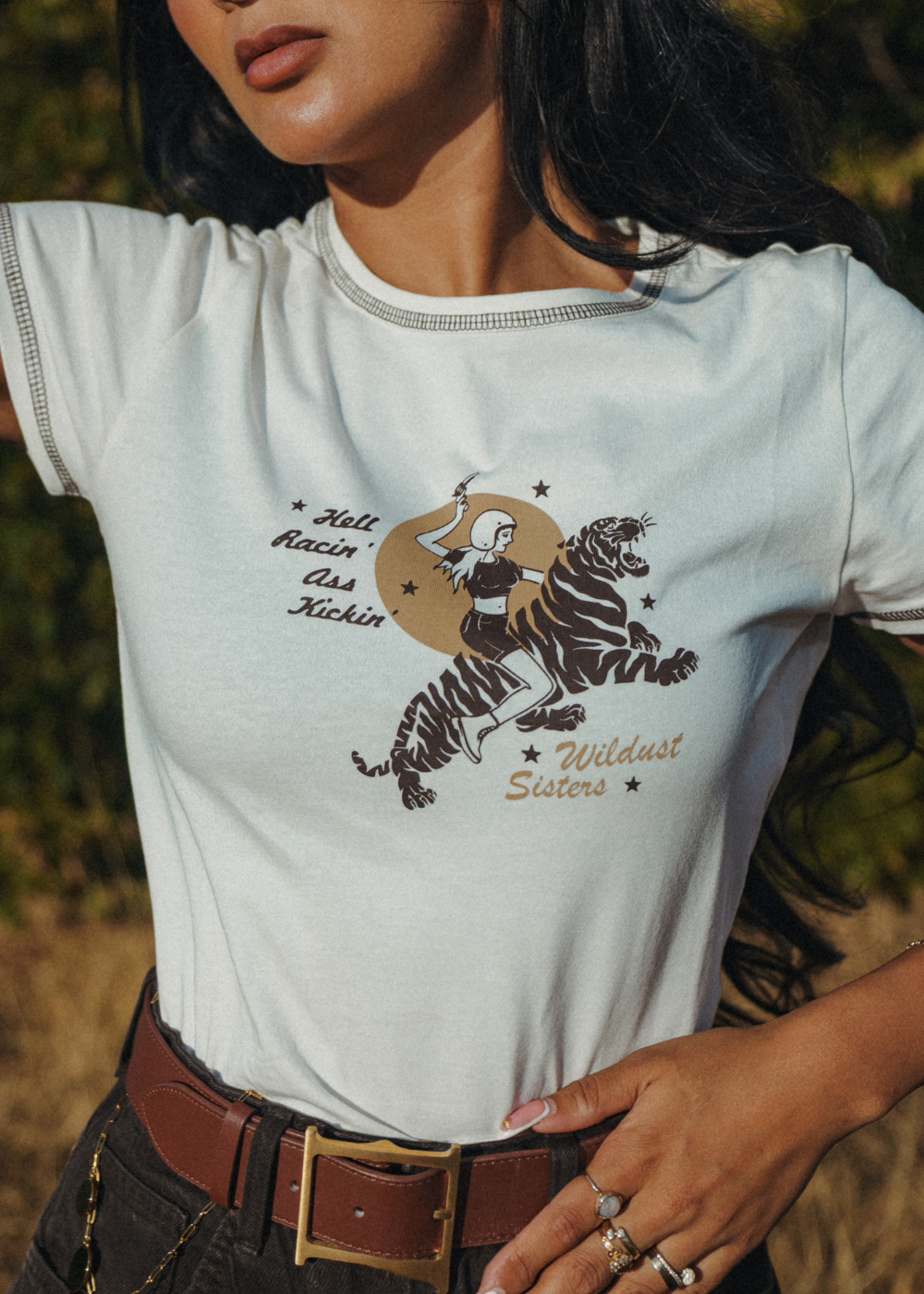 Wildust Sisters Hell Racin" Ladies T'Shirt - Salt Flats Clothing