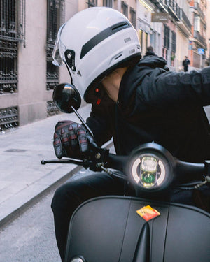 ByCity Rider Full Face Helmet - White R22.06 - Salt Flats Clothing