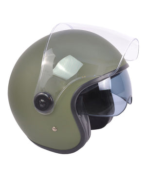 ByCity The City Open Face Helmet R22.06 - Matte Green - Salt Flats Clothing