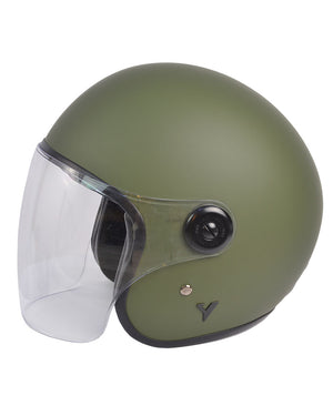 ByCity The City Open Face Helmet R22.06 - Matte Green - Salt Flats Clothing