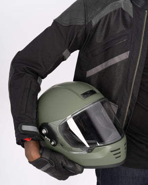 ByCity Rider Full Face Helmet - Matt Green R22.06 - Salt Flats Clothing