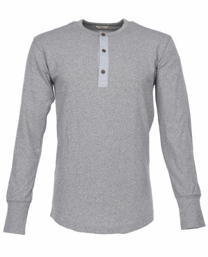 Pike Brothers 1927 Henley Shirt - Light Grey - Salt Flats Clothing