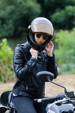 Hedon Heroine Visor 2.0 ECE 22.06 With Antifog Lens - Coffee Haze - Salt Flats Clothing