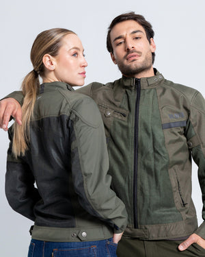 ByCity Summer Route Men's Motorcycle Jacket - Green - Salt Flats Clothing