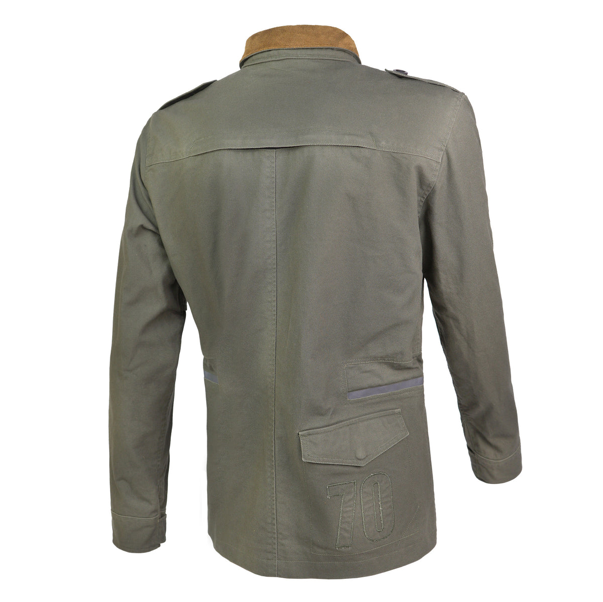 ByCity Zambia Men's Motorcycle Jacket - Green - Salt Flats Clothing
