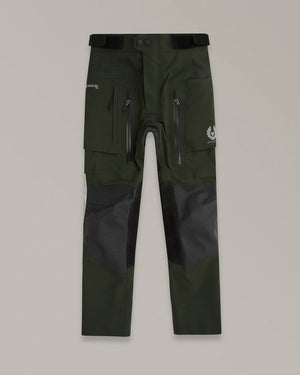 Belstaff Long Way Up Men's Long Way Trouser Gore-Tex Pro 3L Olive - Salt Flats Clothing