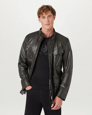 Belstaff Long Sleeve Men's Merino Base Layer - Black - Salt Flats Clothing